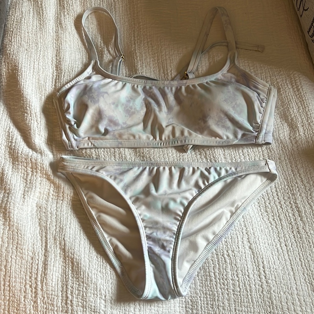 Watercolor suit - never been worn